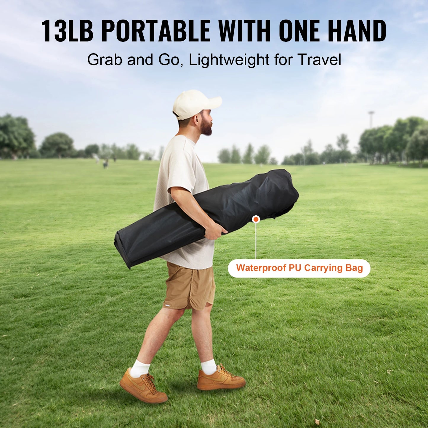 Ljustra Ultralight Folding Camping Chair 350lbs Portable Outdoor Seat