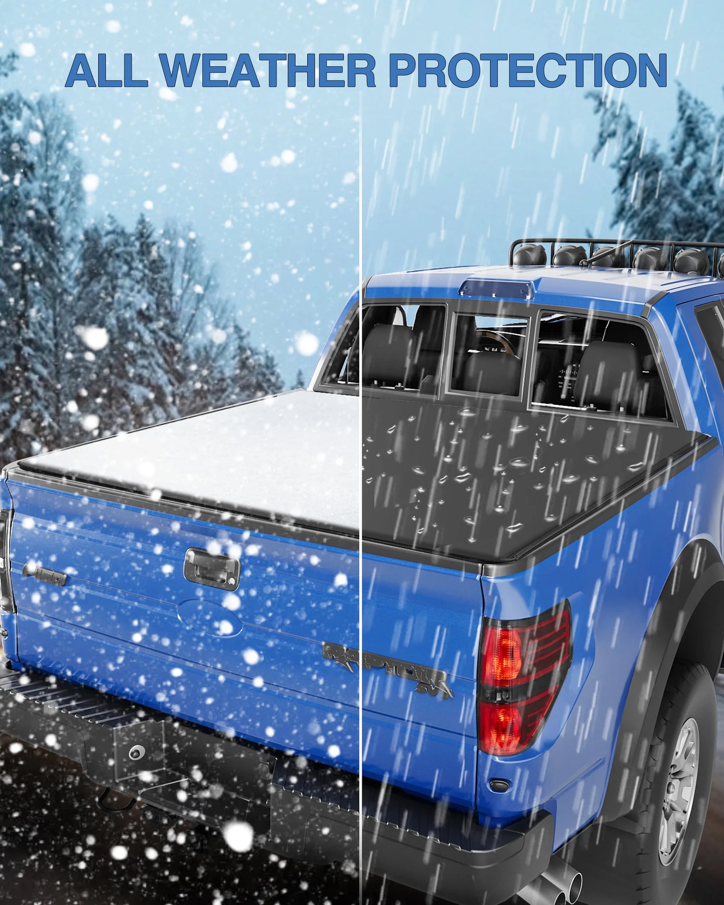 5.5ft Soft Roll-up Tonneau Cover for 2004-2023 Ford F-150 Truck Bed