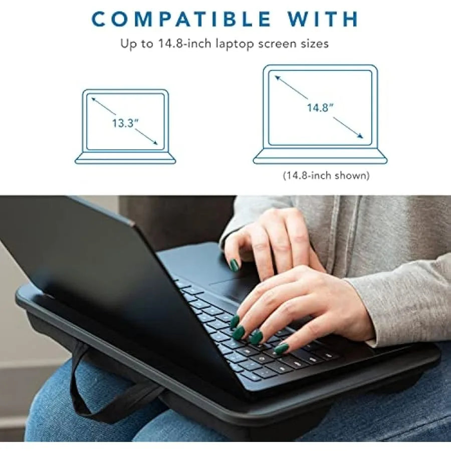 Compact Lap Desk for Laptops up to 13.3 Inch Home Office Organizer