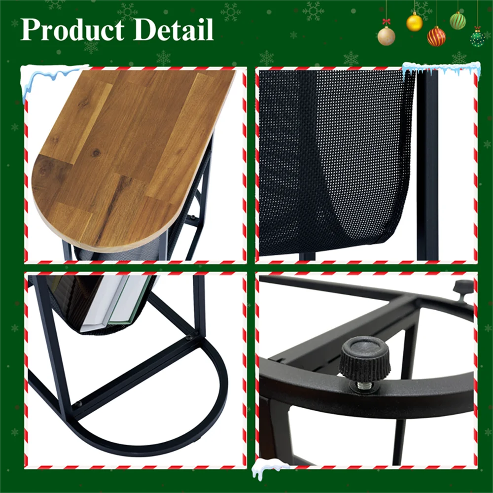 Narrow Side Table Set Slim End Tables for Small Spaces Living Room Bedroom