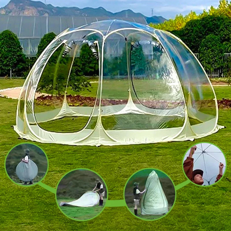 Outdoor Dome Starry Sky Tent 4-8 Person Quick Setup Camping Tent