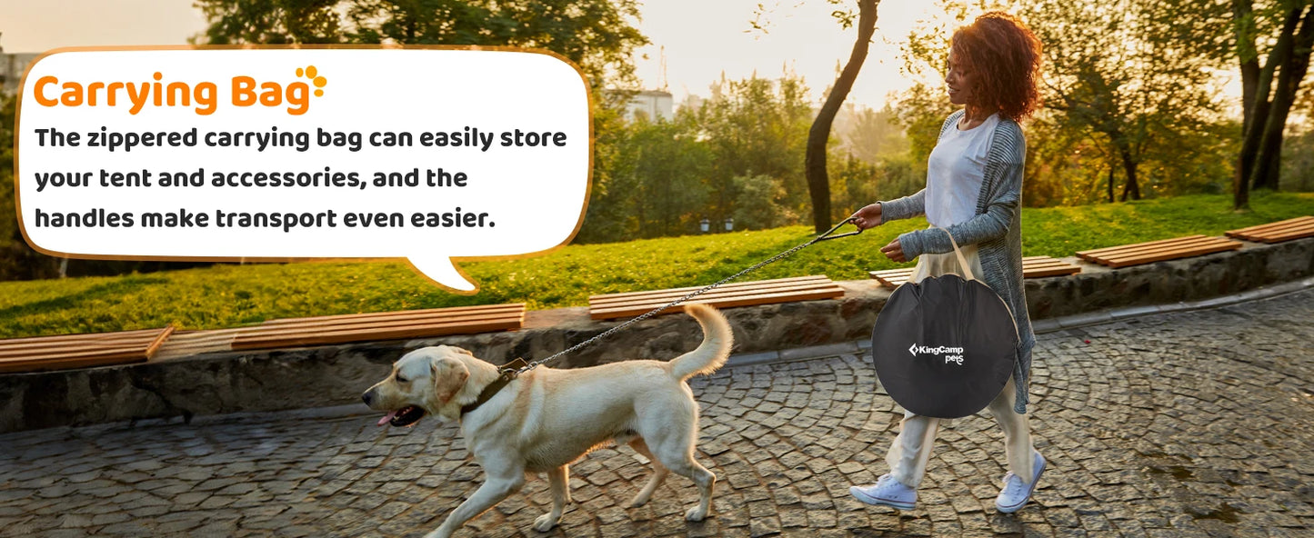 KingCamp Large Dog Tent Portable Pet Play Tent Indoor Outdoor Use