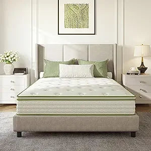 Ljustra 12 Inch Queen Size Hybrid Mattress for Ultimate Comfort