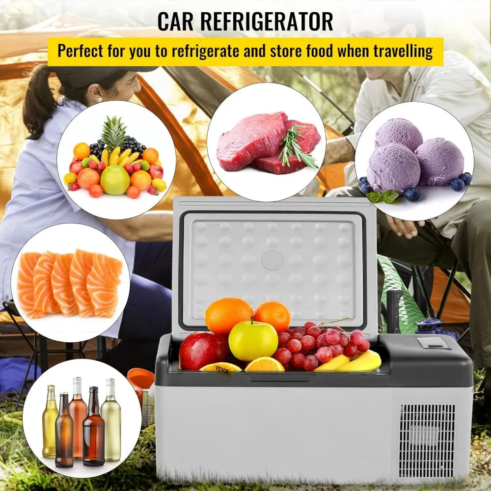 Portable 12 Volt Mini Car Refrigerator 16 Qt with App Control