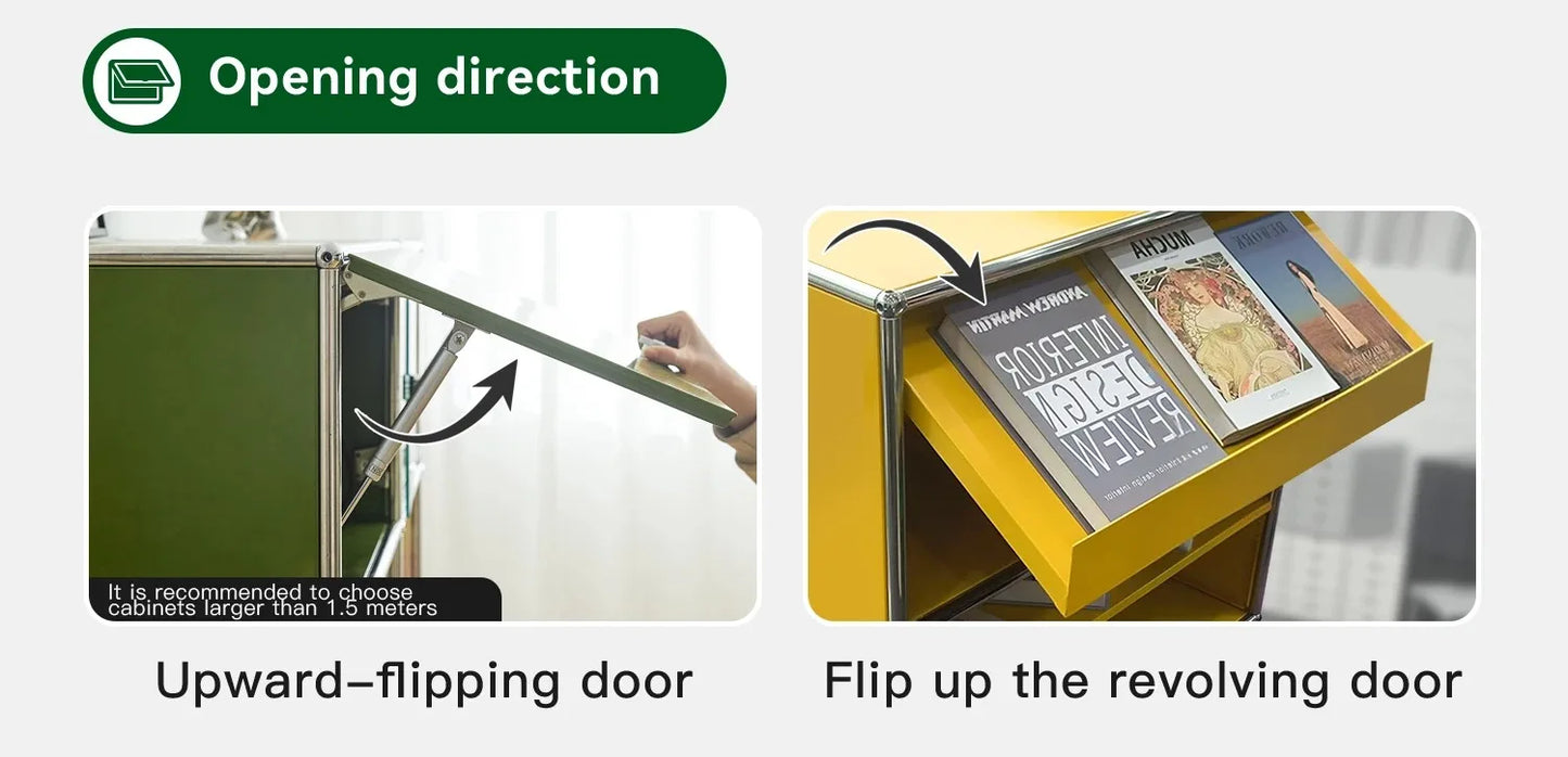 Ljustra Metal Corner TV Stand Storage Cabinet for Living Room Furniture