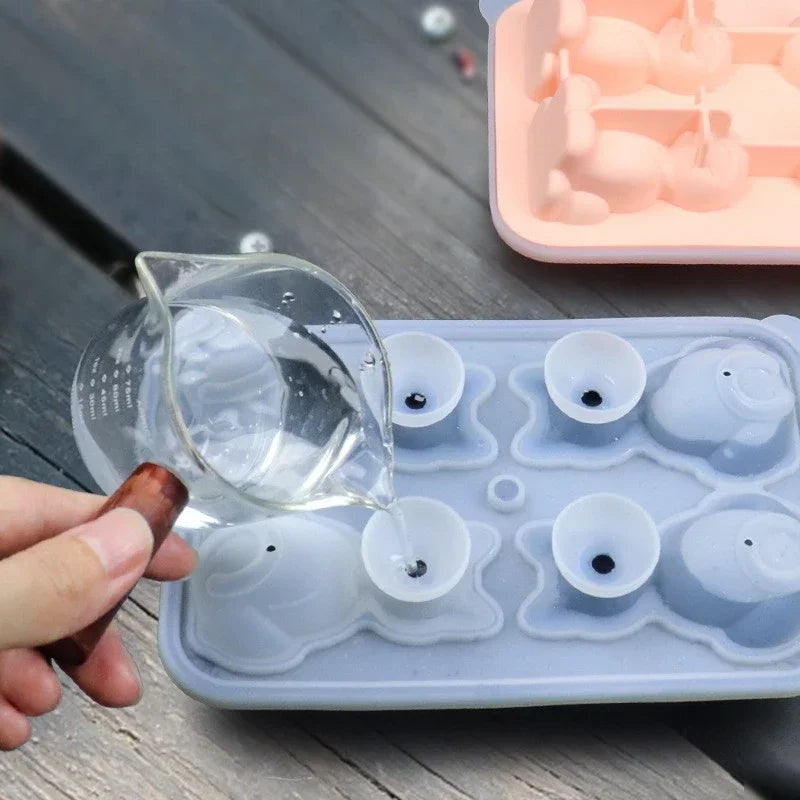 Silicone Cat Ice Cube Mold Fun Animal Ice Balls for Home Use