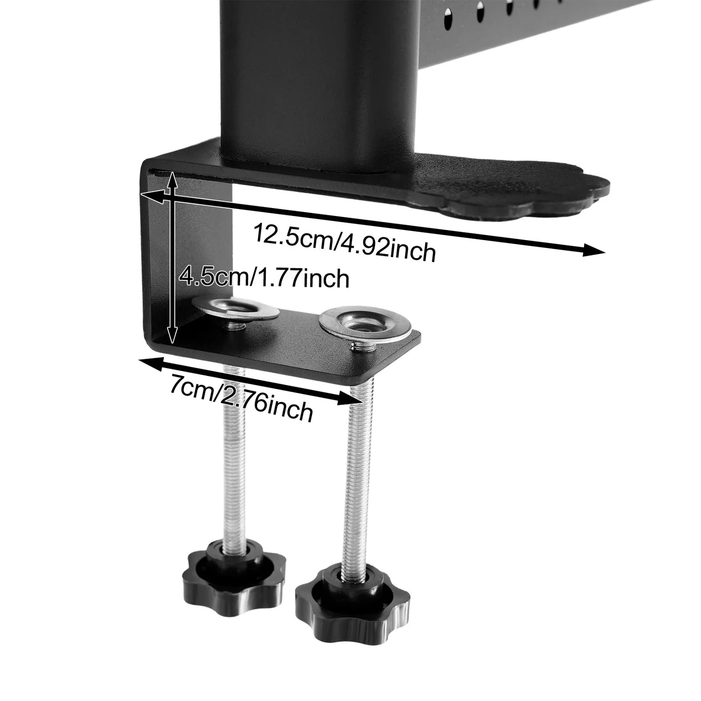 Desktop Bookshelf Clip-on Desk Organizer Modern Metal Storage Solution