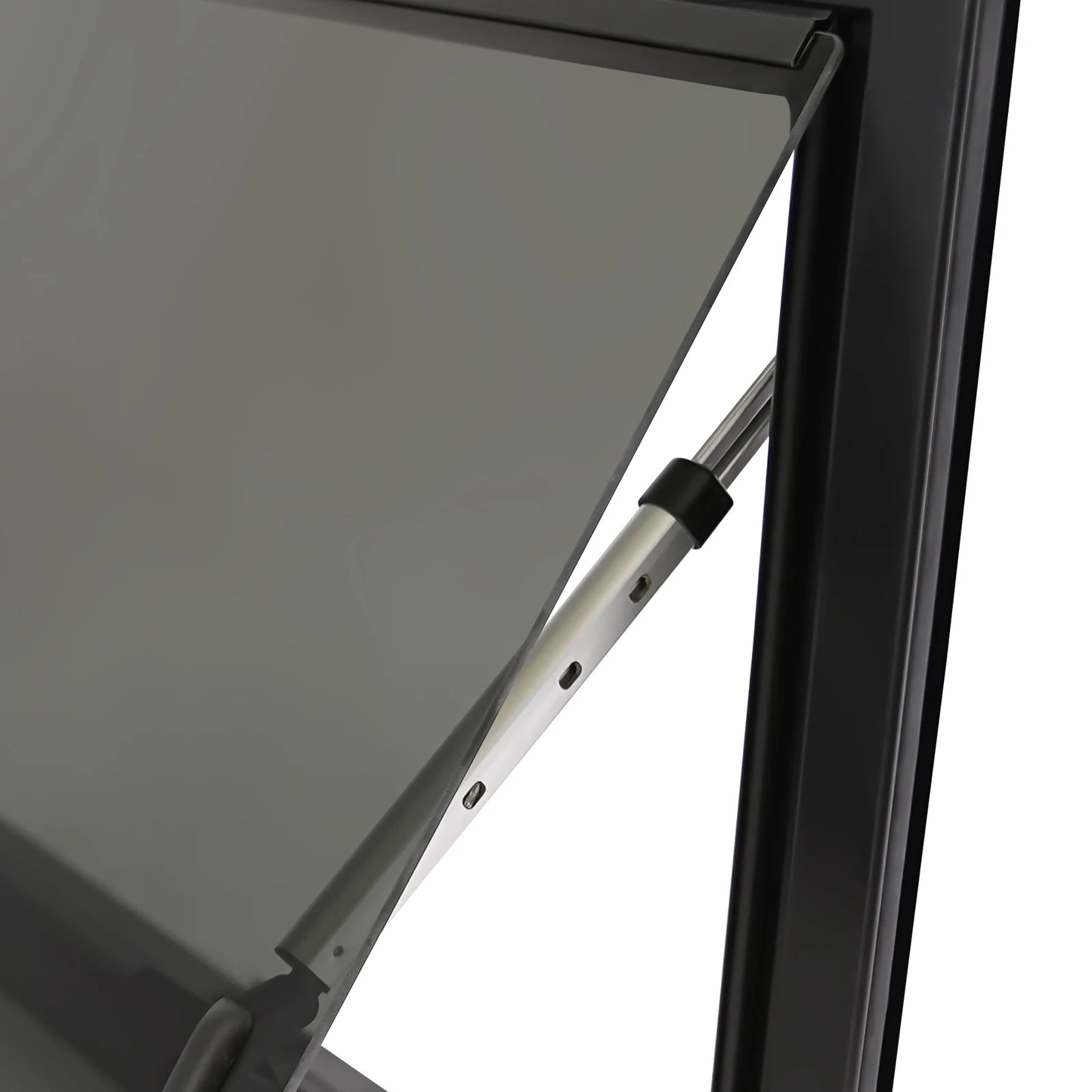 RV Push-out Window Aluminum Alloy Tempered Glass 65 Degree Lockable Handle