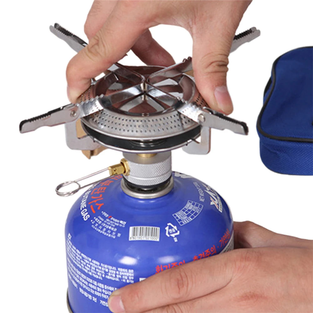 Portable Outdoor Camping Gas Stove Lightweight Adjustable Flame Hiking