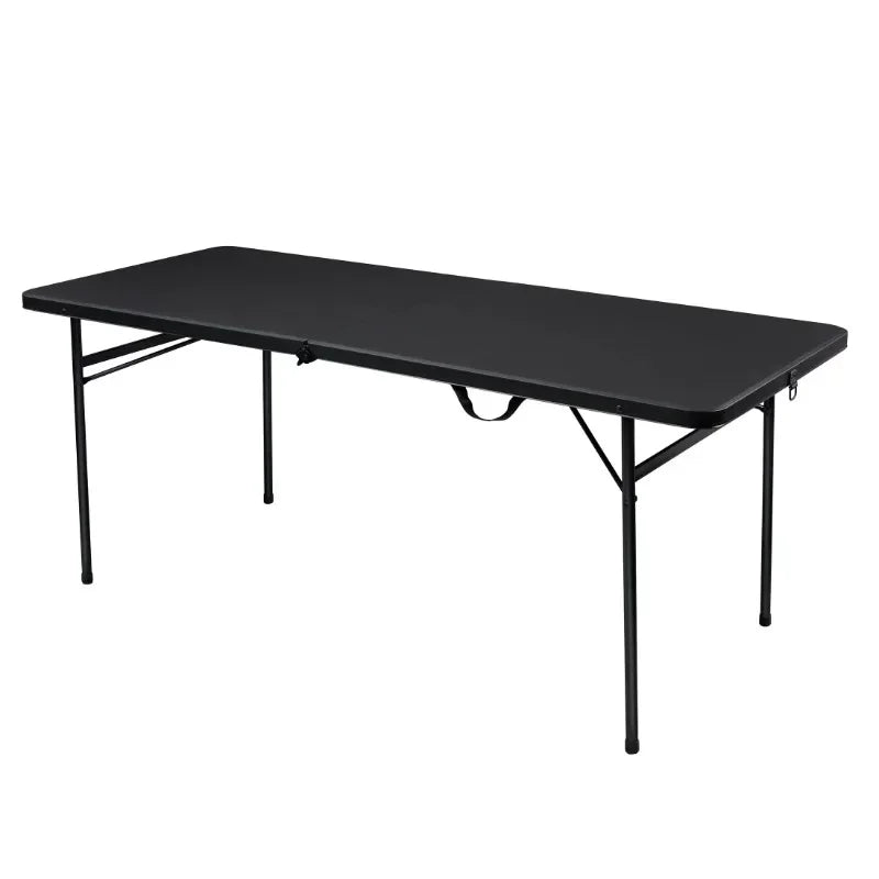 Ljustra 6 Foot Bi-Fold Plastic Folding Table Portable for Parties Camping
