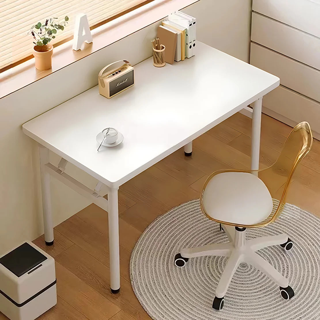 Computer Desk Folding Study Table No Assembly Required Home Office