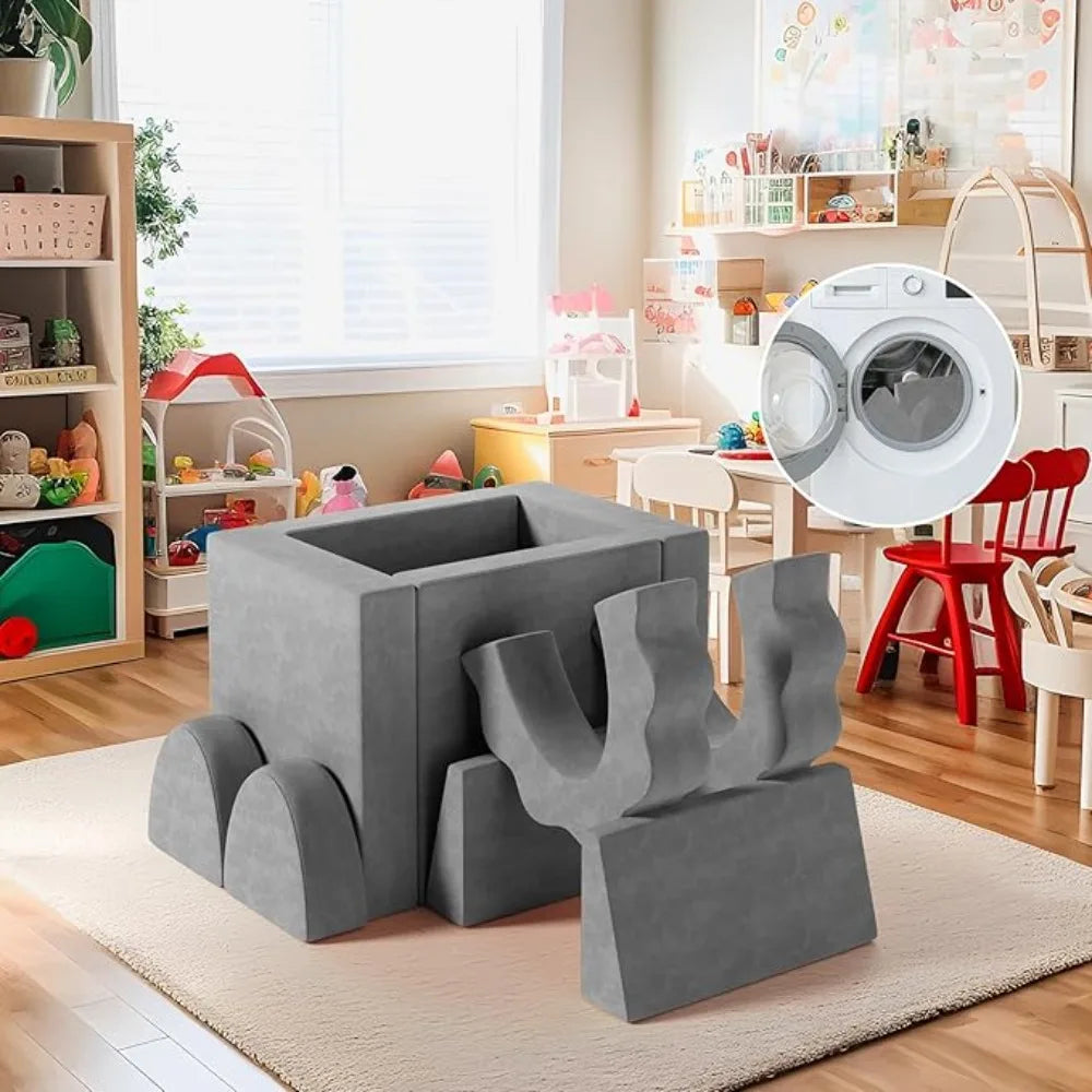 Modular Kids Play Couch Convertible Foam Sofa for Playroom