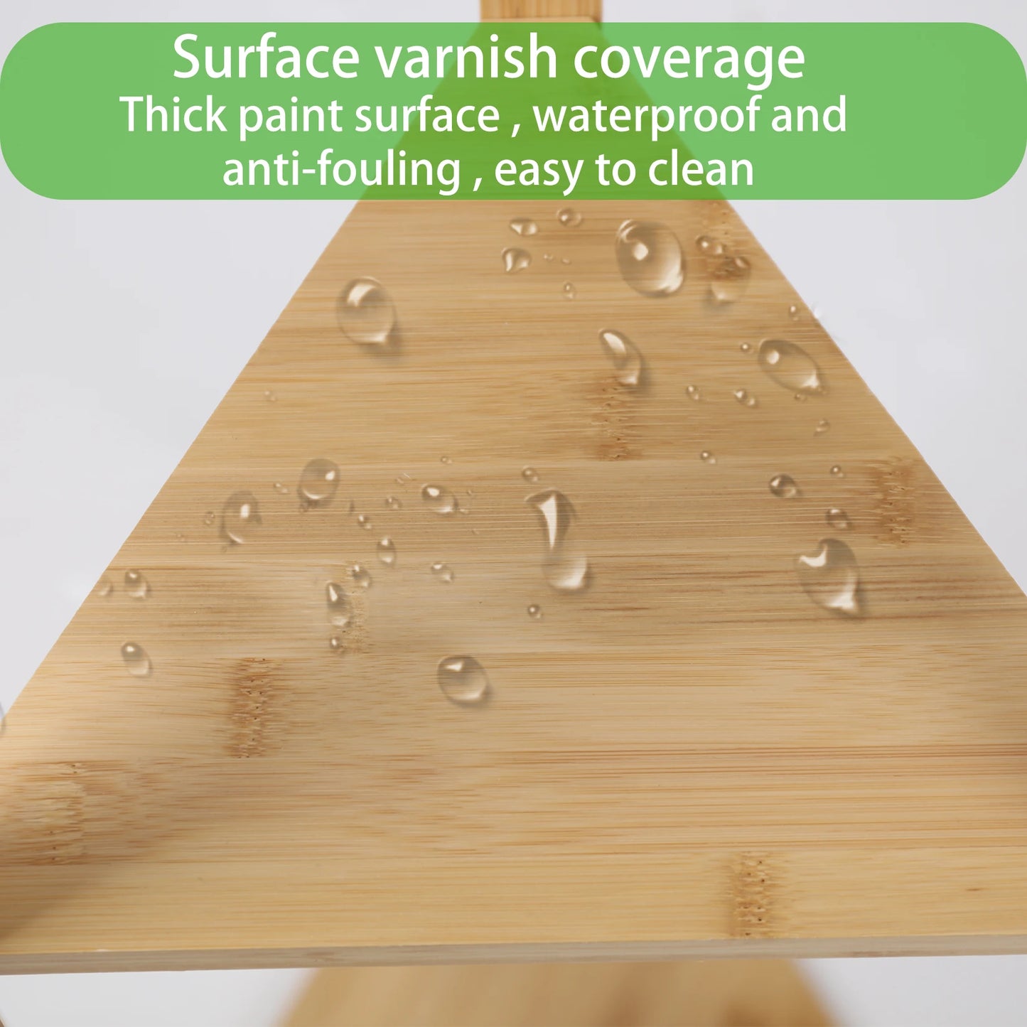 Bamboo Corner Tree Coat Rack Stand Clothes Hanger with 9 Hooks