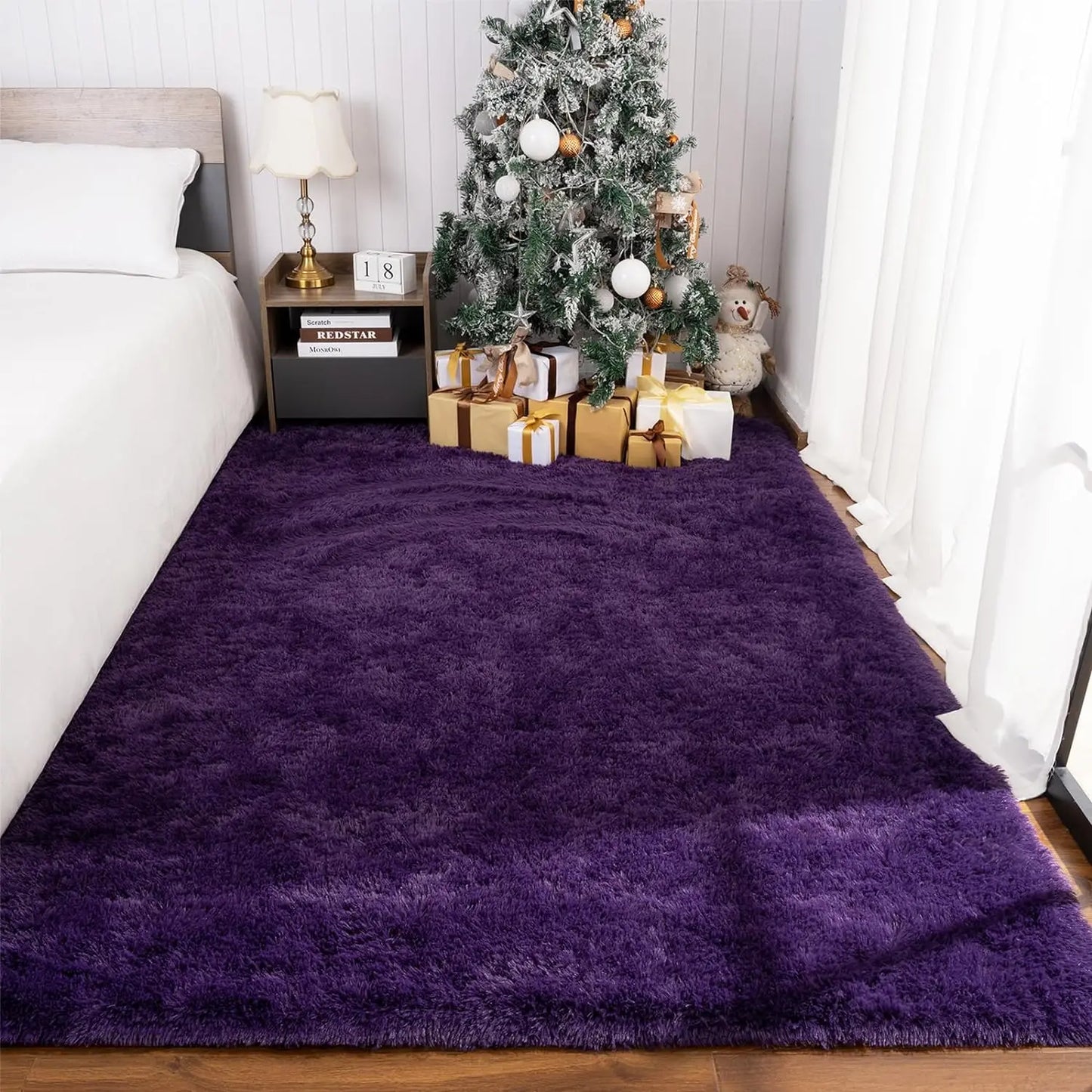 Fluffy Area Rugs for Bedroom Living Room Soft Fuzzy Non Slip Carpet