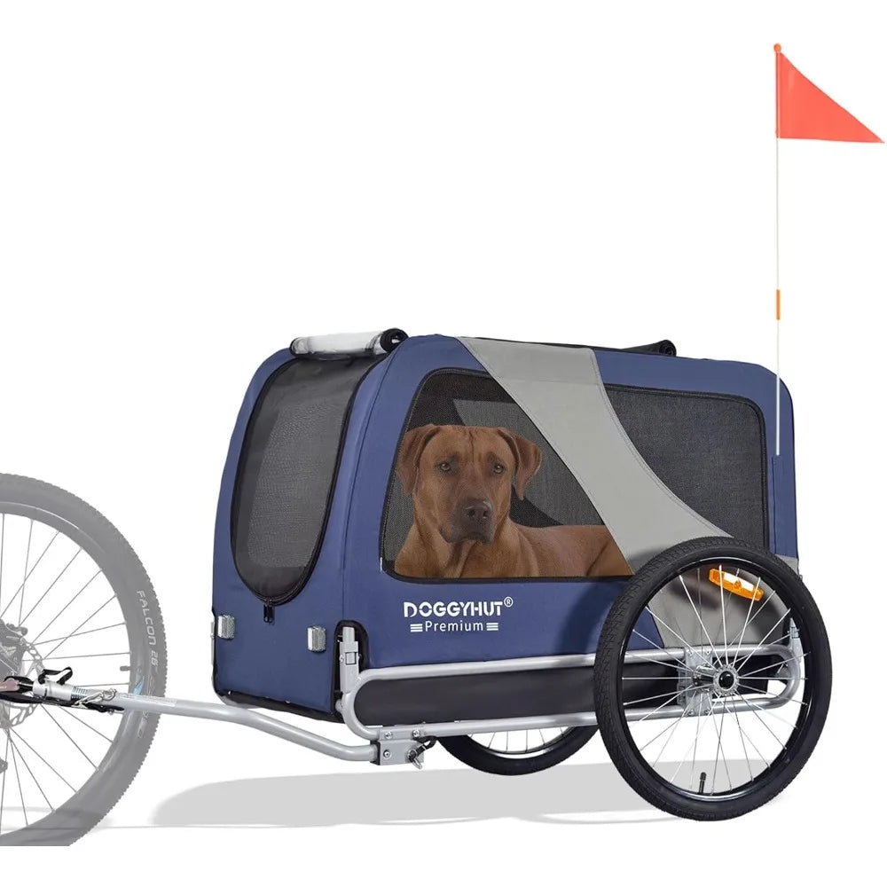 Ljustra Premium XL Pet Bike Trailer for Large Dogs or Multiple Small Dogs