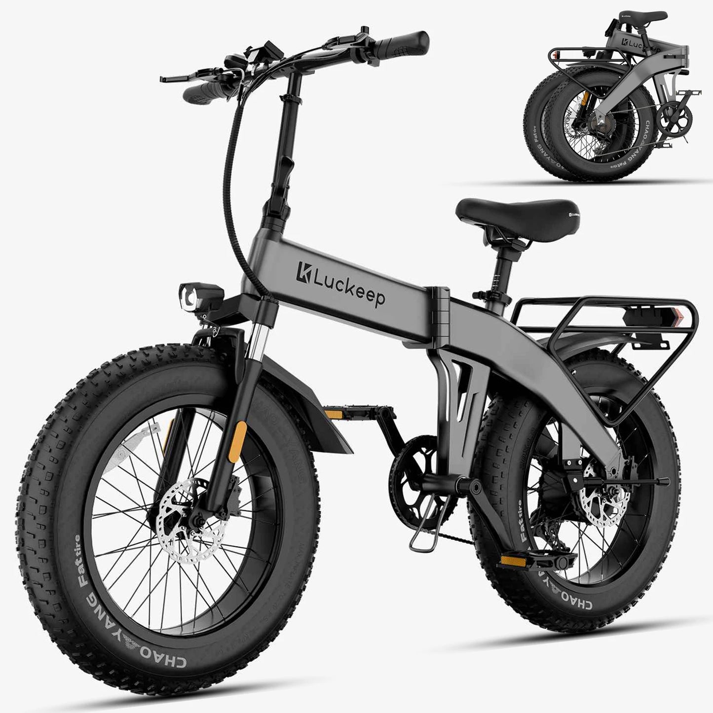 Folding Electric Bicycle 20" 1400W 28Mph 60Mile Urban Commuter Ebike