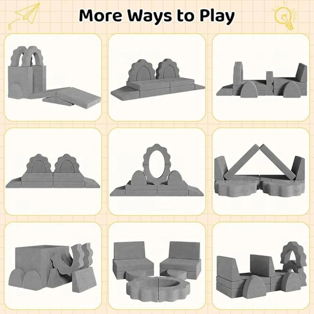 Modular Kids Play Couch Convertible Foam Sofa for Playroom