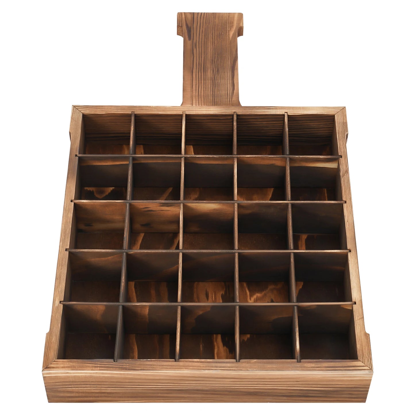 Hanging Wine Rack Glass Display Stand 25-Compartment Storage Cabinet