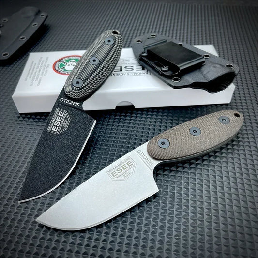 ESEE Sencillo Fixed Blade Knife D2 Steel G10 Handle Tactical Outdoor EDC