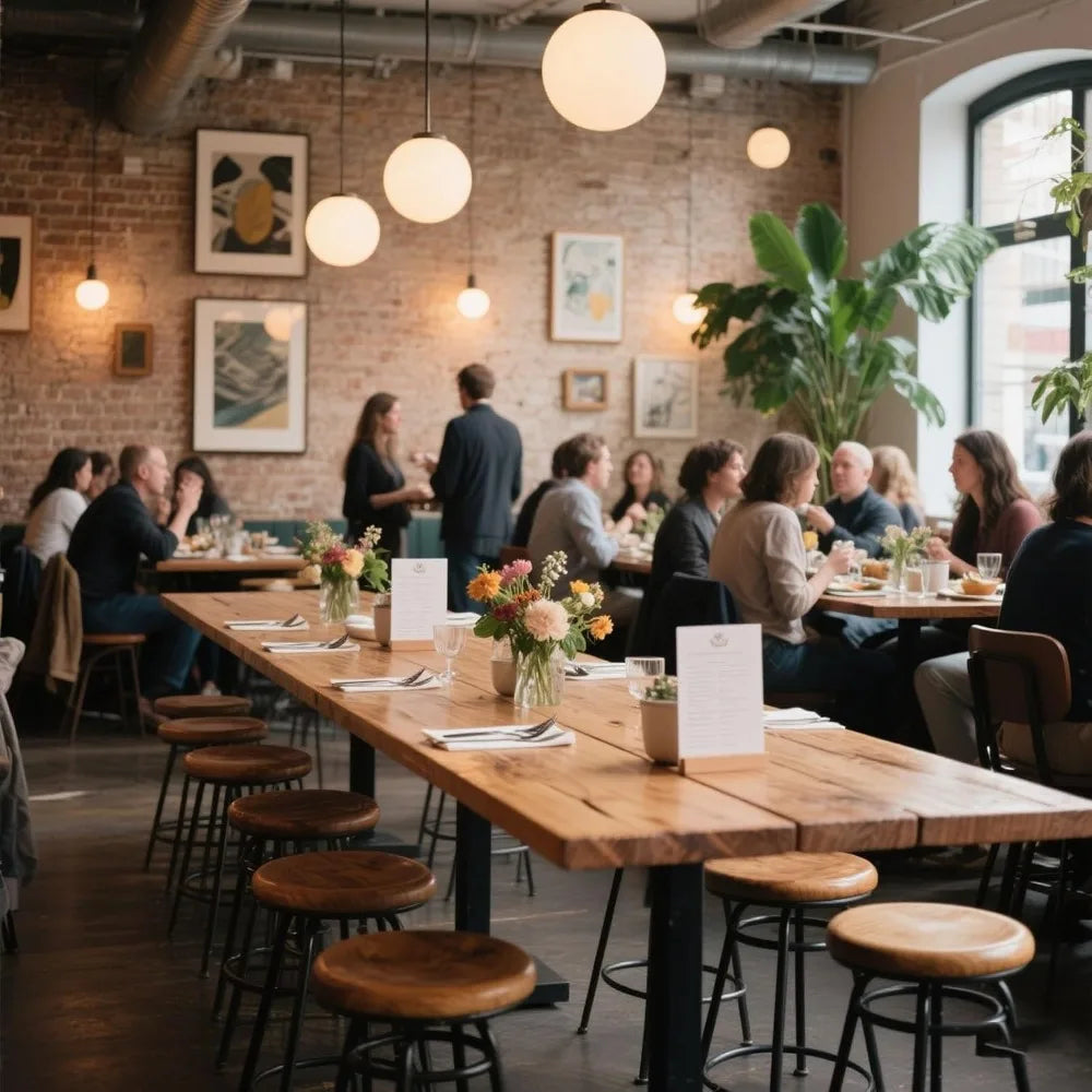 Counter Height Narrow Bar Table for Small Spaces Pub Sturdy Metal Frame