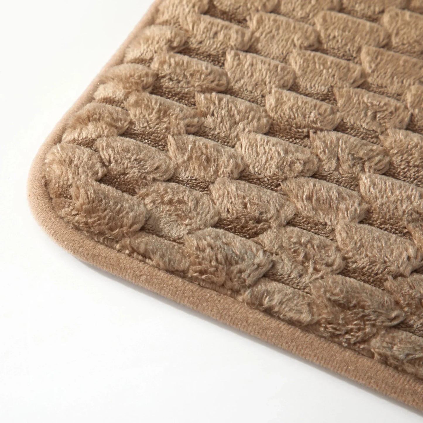 2-Piece Tile Bubble Bath Rug Set Soft Non-Slip Machine Washable