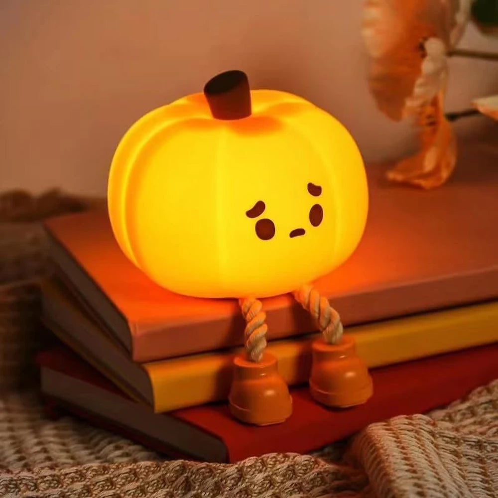 Ljustra Touch Sensor Pumpkin Night Light Rechargeable LED Lamp
