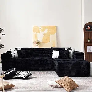 DAFIFY Modular L-Shape Sectional Couch 104", Comfy Sofa with Chaise, No Assembly