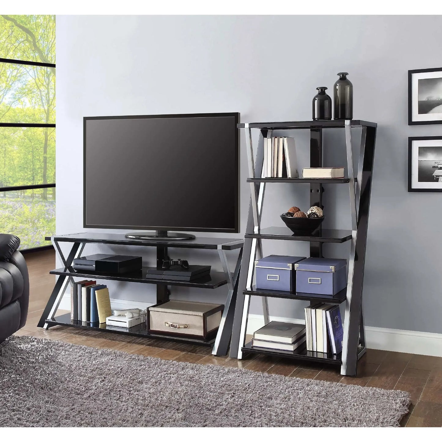 3-in-1 Television Stand for TVs up to 70 Inch Modern Design