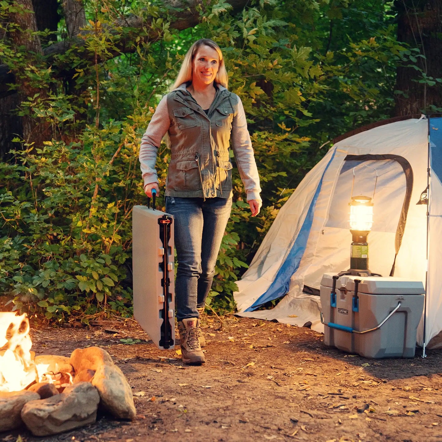 Lifetime 5 Foot Fold-in-Half Table Indoor Outdoor Portable Utility