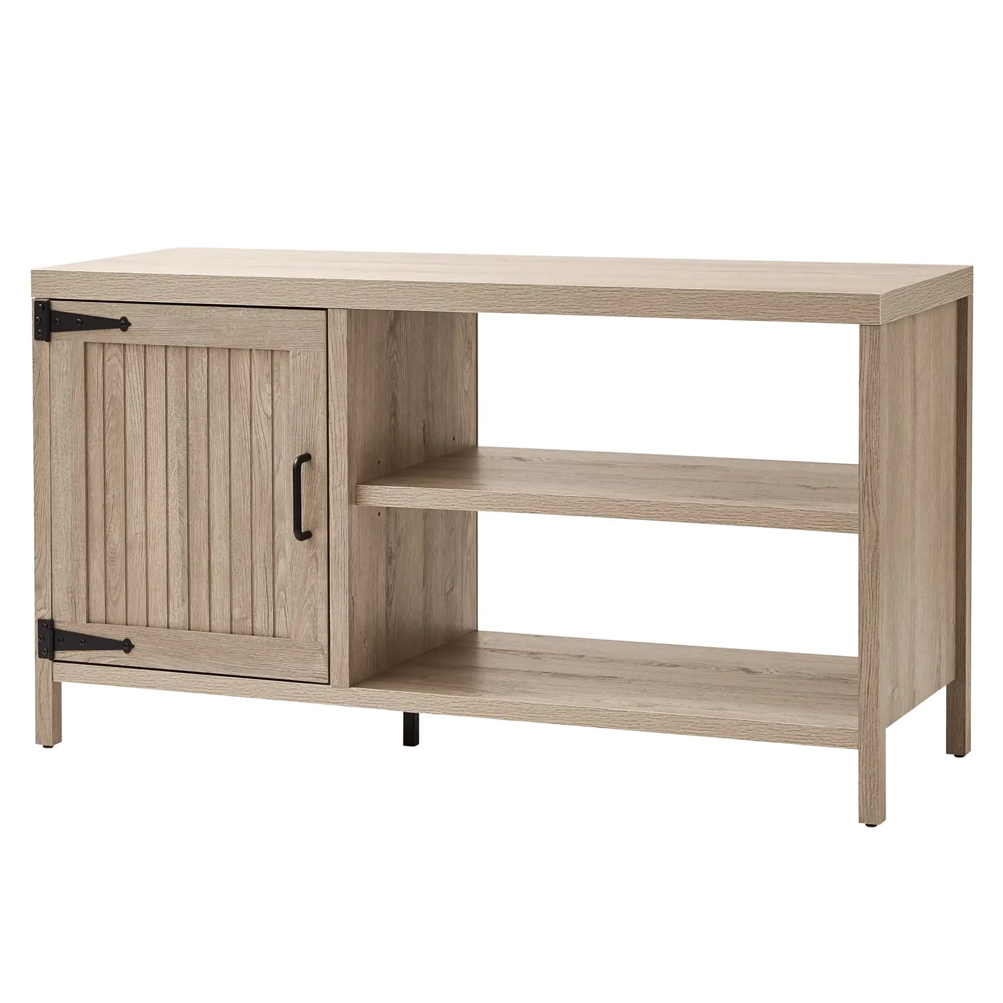 Rustic Farmhouse TV Stand for TVs Up to 50 Inches Freestanding Storage