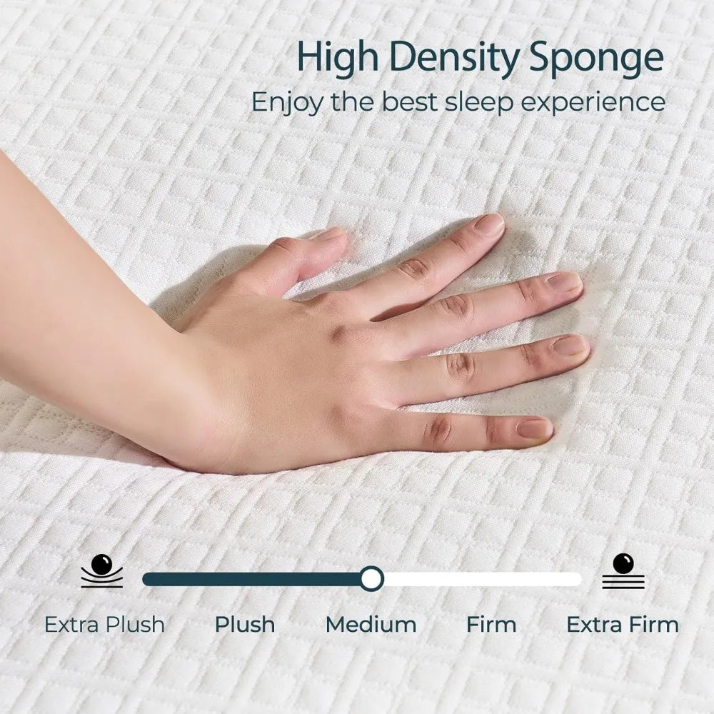 Ljustra Twin Size 6 Inch Gel Memory Foam Mattress Medium Firm