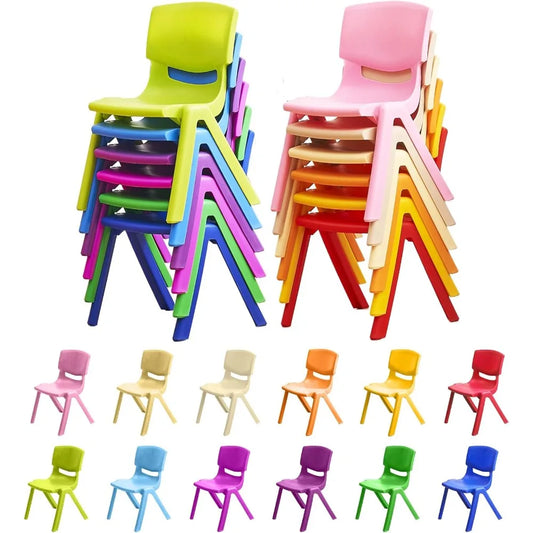 12Pcs Stackable Kids Chairs Flexible Seating for Toddlers and Children