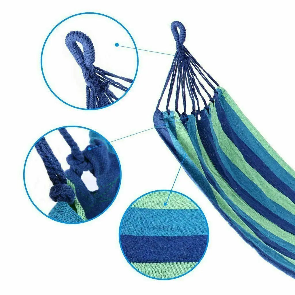 Thick Canvas Hammock Outdoor Camping Swing Multi Functional Two-Person