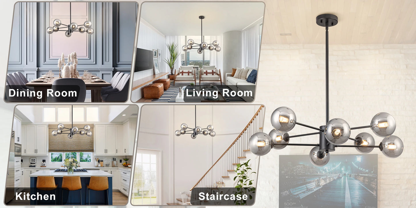 8/12/16 Light Sputnik Chandelier Mid Century Modern Kitchen Lighting