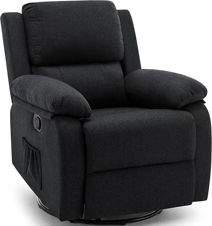 360 Swivel Rocker Recliner Chair for Small Spaces Upholstered Glider
