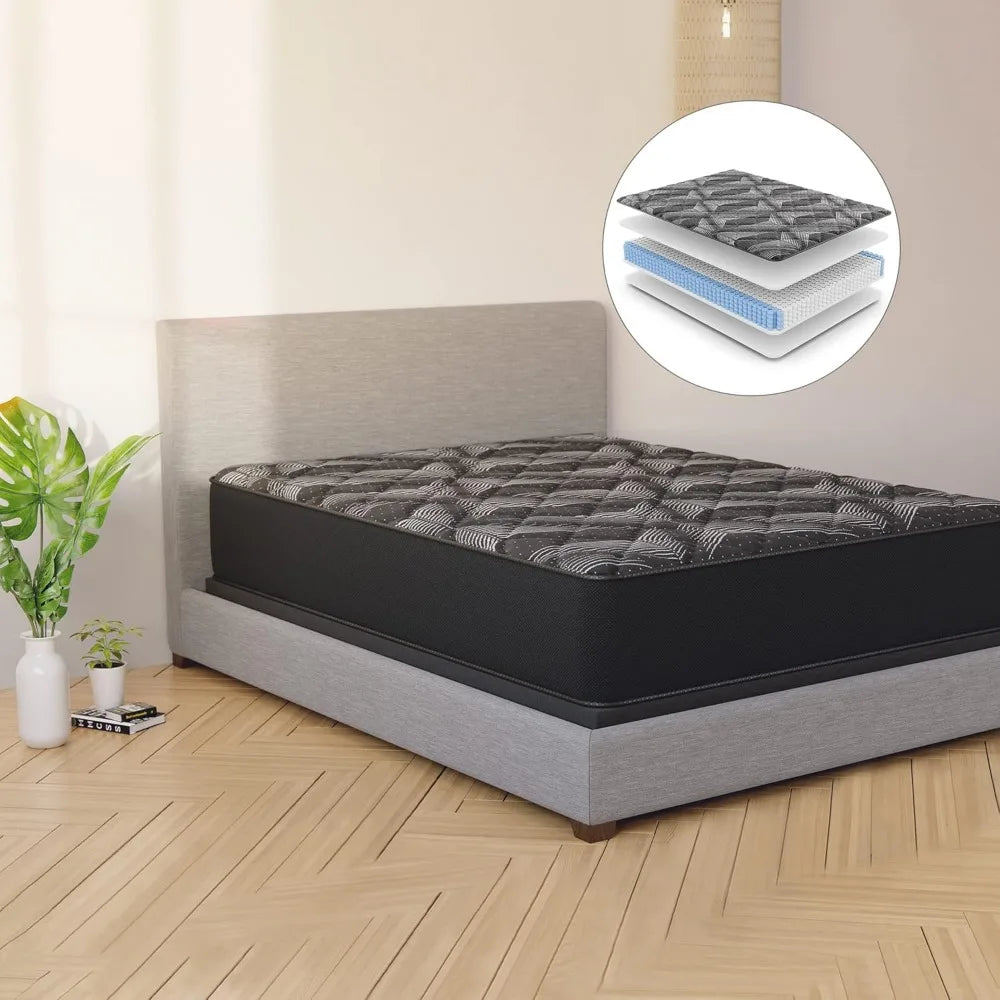 Ljustra Queen Size 12 Inch Extra Firm Mattress Cool Sleep System