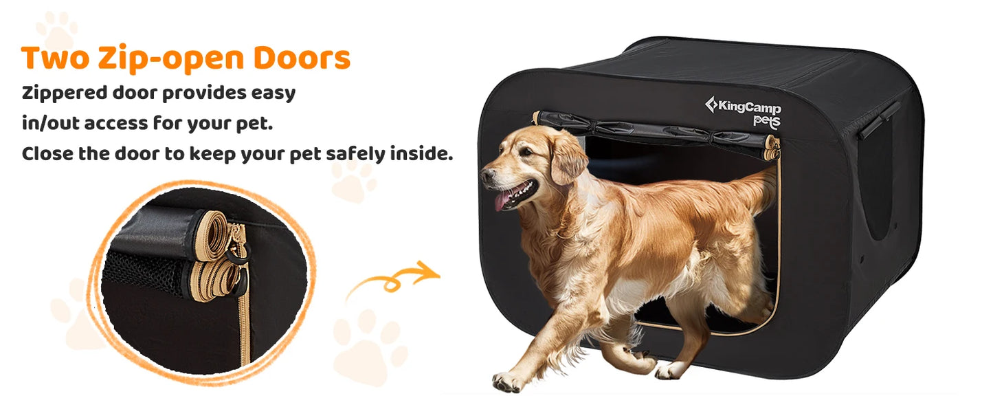 KingCamp Large Dog Tent Portable Pet Play Tent Indoor Outdoor Use