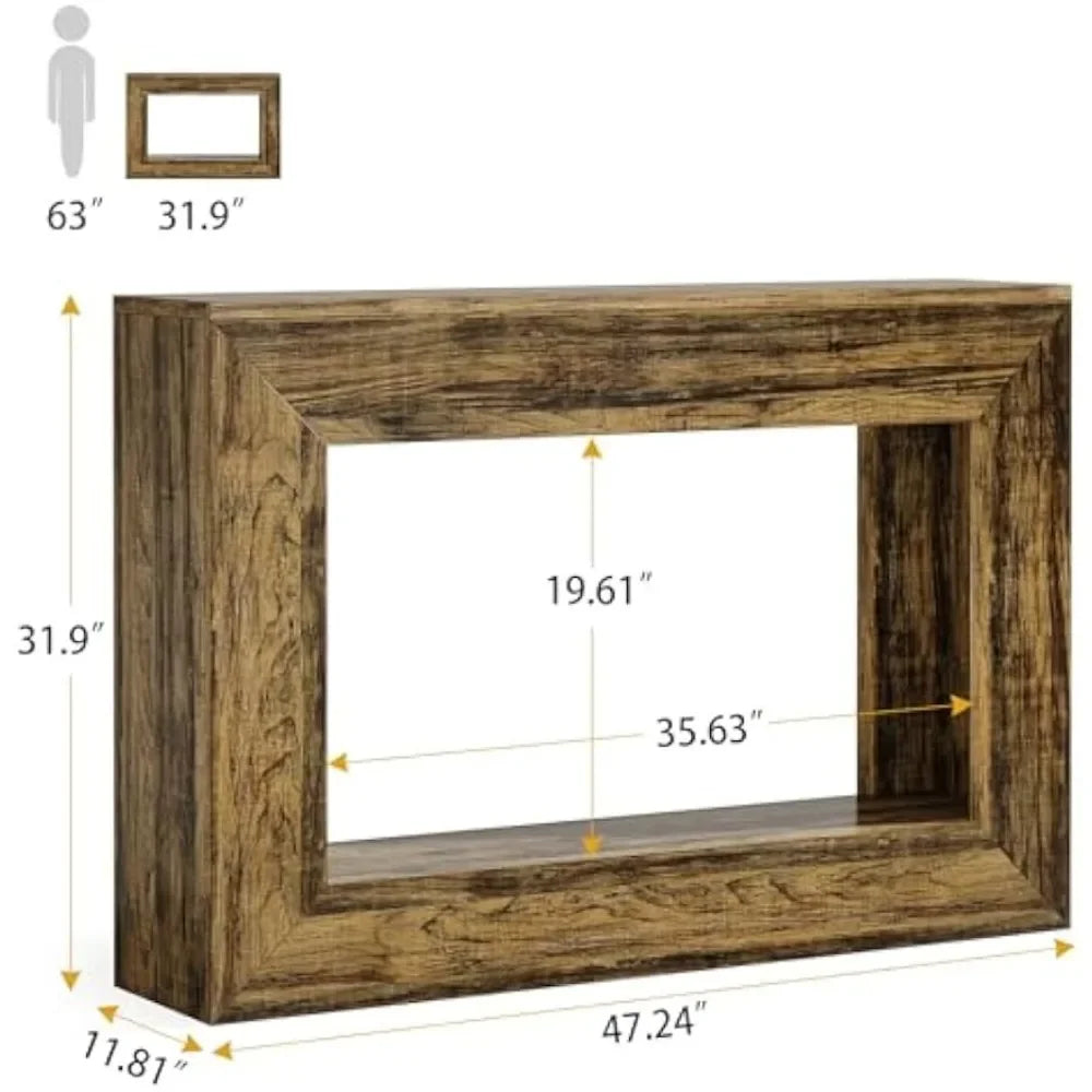 Console Table for Entryway 47 Inch Farmhouse Wood Style Sofa Table