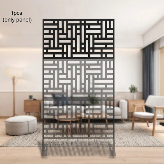 Decorative Metal Outdoor Privacy Screen Panels Freestanding Divider Fence