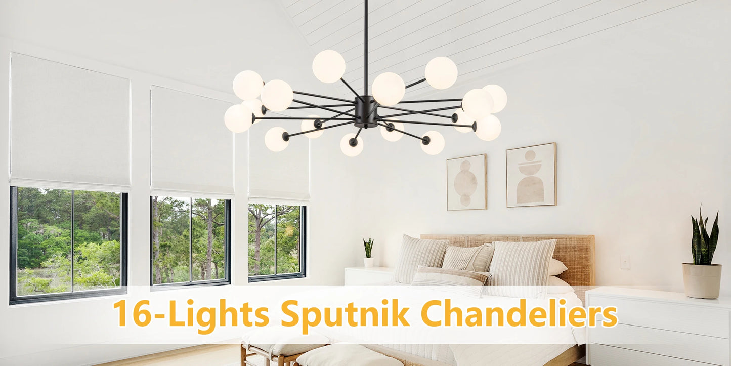 8/12/16 Light Sputnik Chandelier Mid Century Modern Kitchen Lighting
