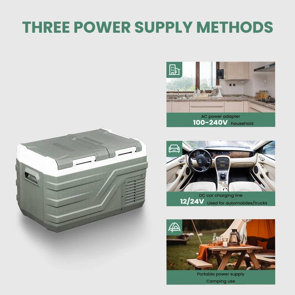 Ljustra Portable Refrigerator Mini Fridge Freezer 20L 30L 40L Camping