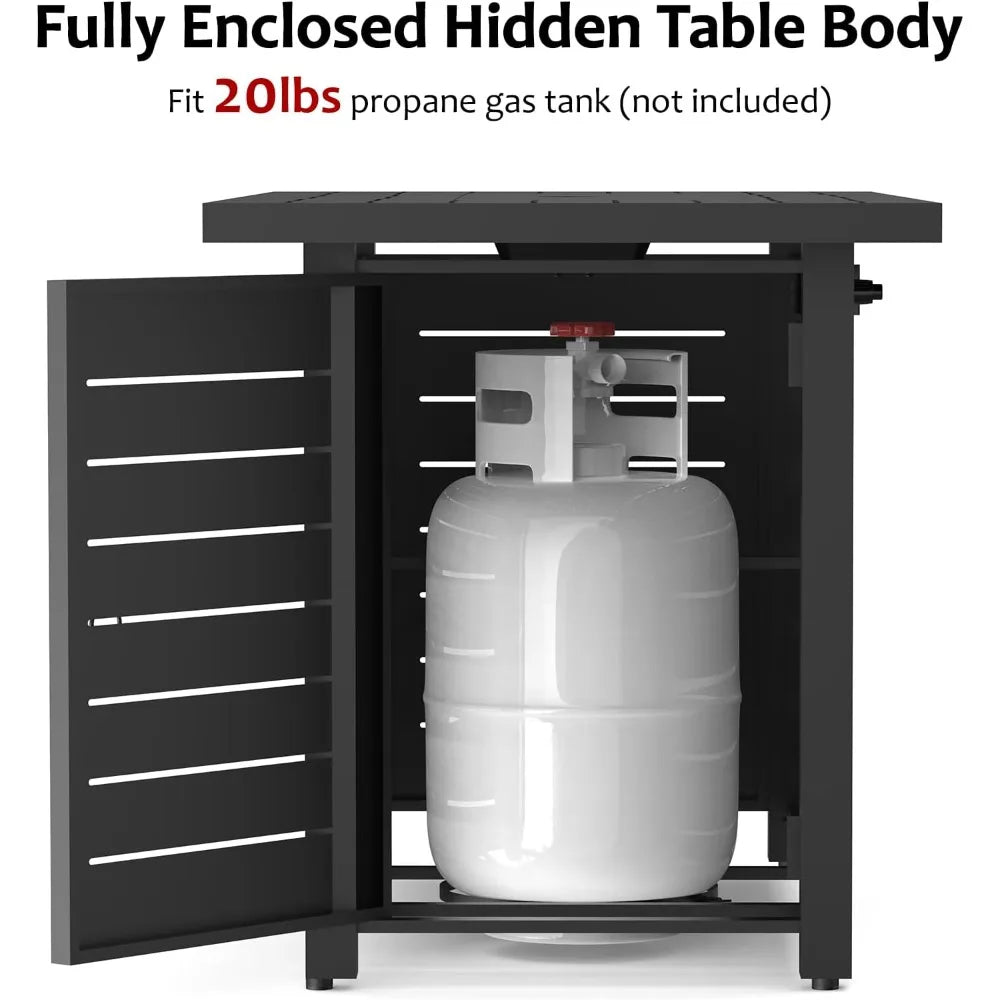 43Inch Fire Pit Table 2-in-1 Adjustable Flame Smokeless CSA Certified