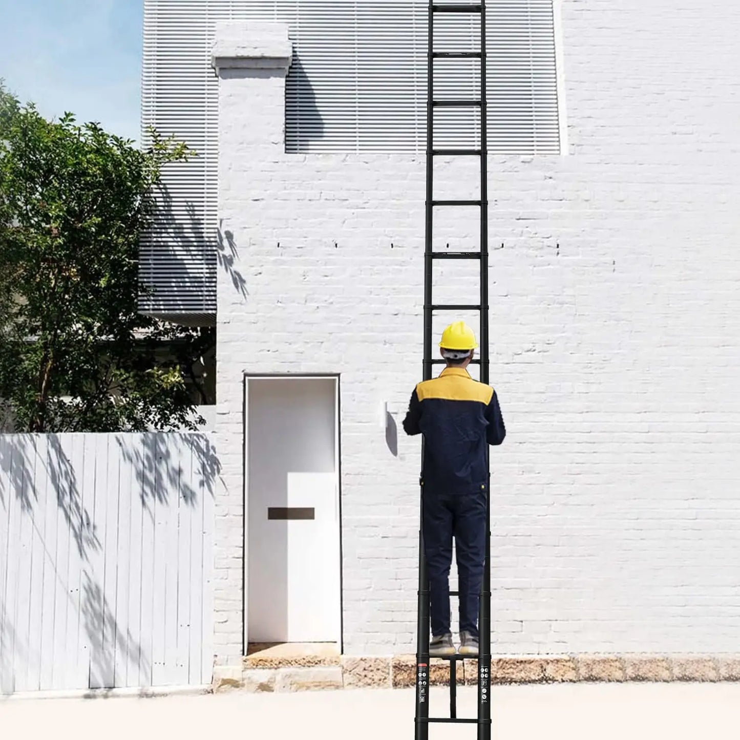 6.2M Heavy Duty Telescopic Ladder Indoor Outdoor Multi-Purpose Use