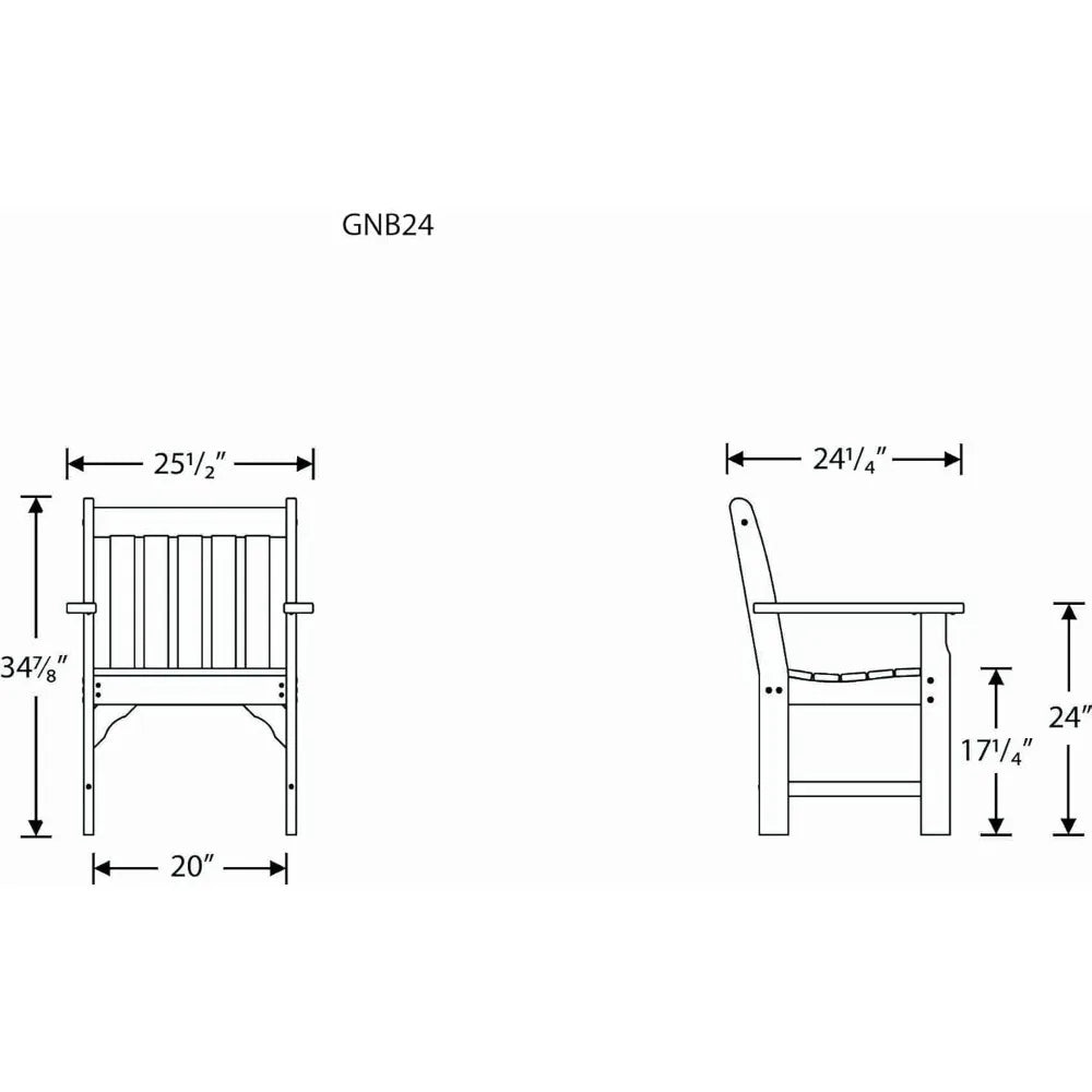 Vineyard Arm Chair Outdoor Furniture Comfortable Durable Garden Chair