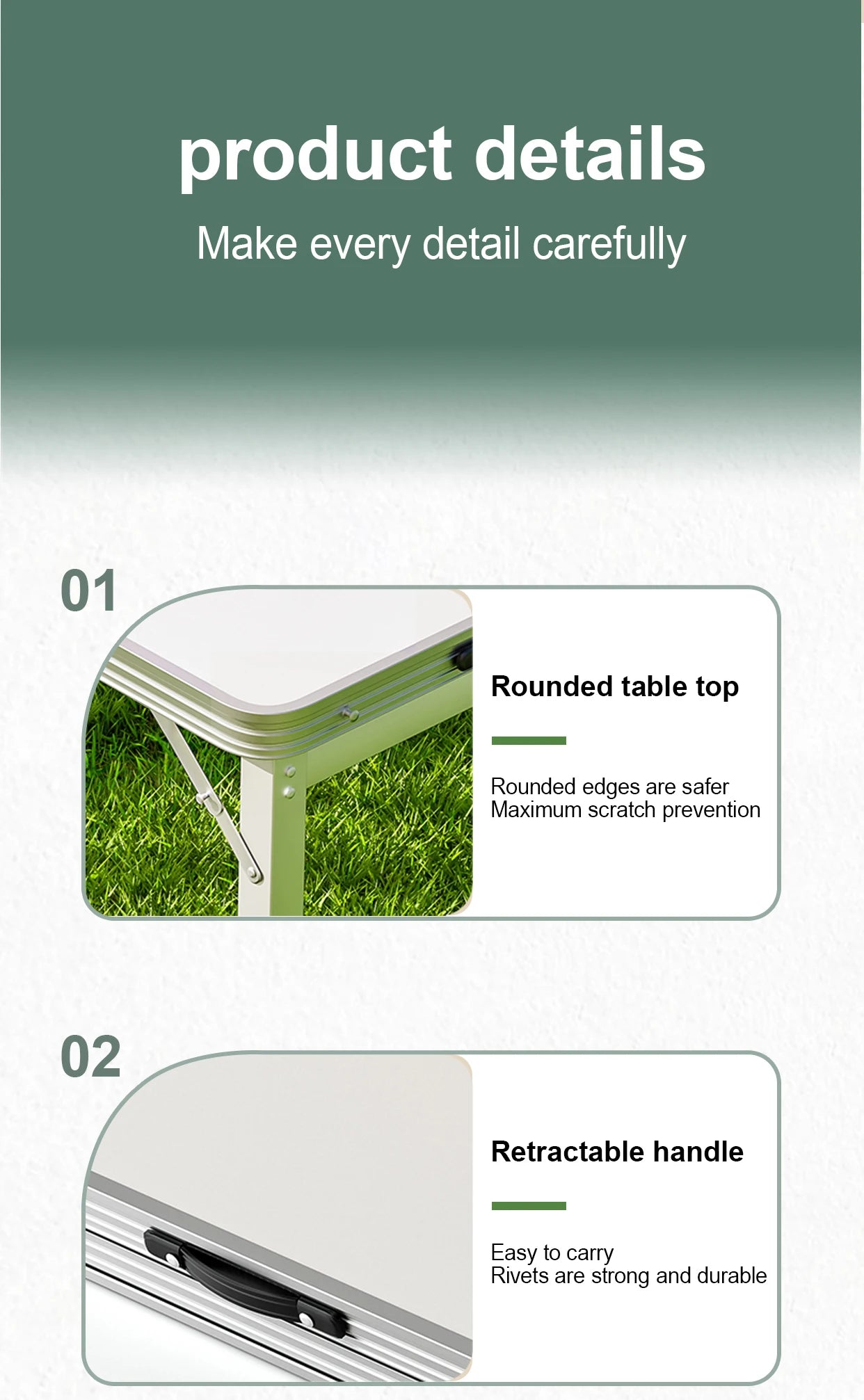 Portable Folding Outdoor Table Camping Picnic Gathering Furniture