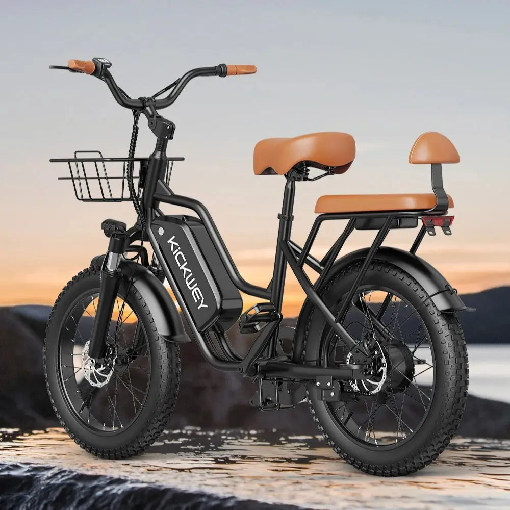 Kickwey LD20 Electric Bike 1500W Motor 20x4 Fat Tire E-bike