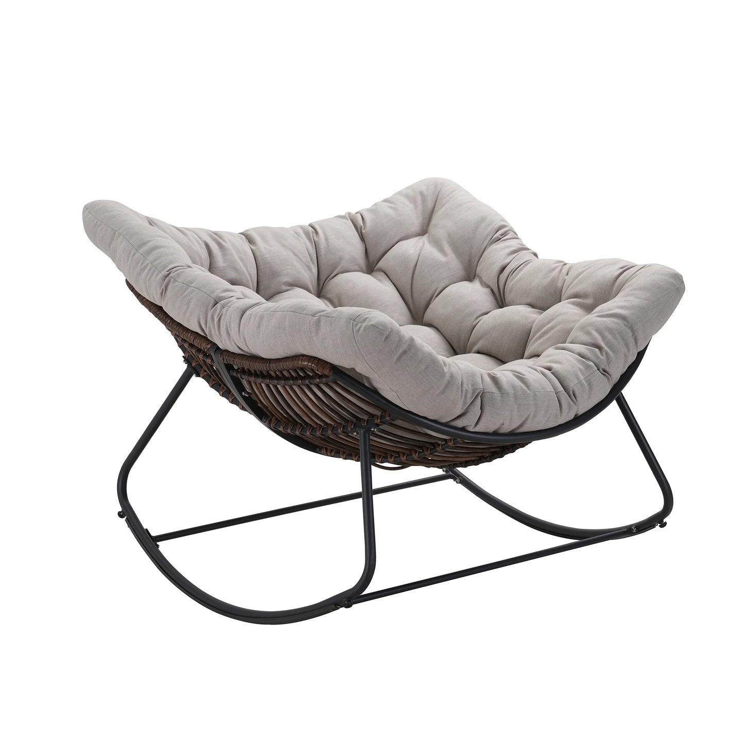 Outdoor Rocking Chair Patio Wicker Egg Chair Indoor Papasan Chair