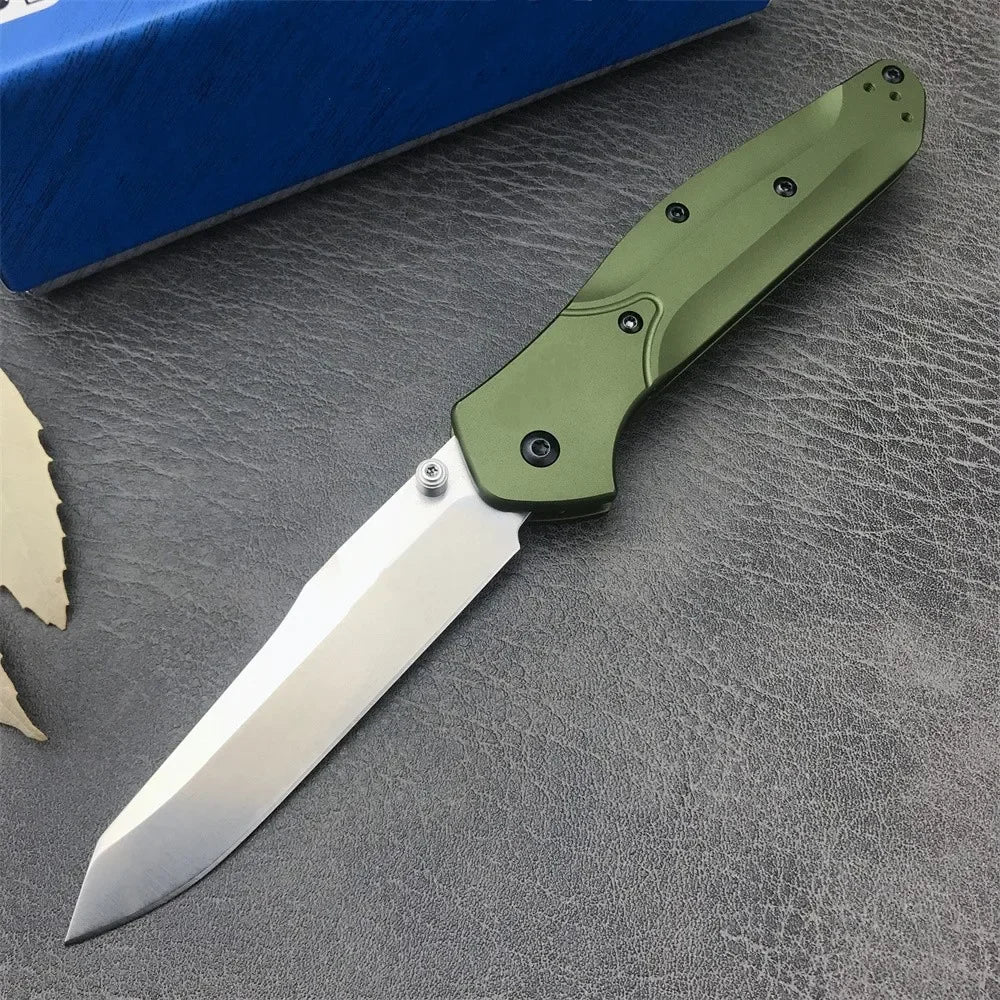 Ljustra Green Handle 940 Folding Knife D2 Blade EDC Survival Tool