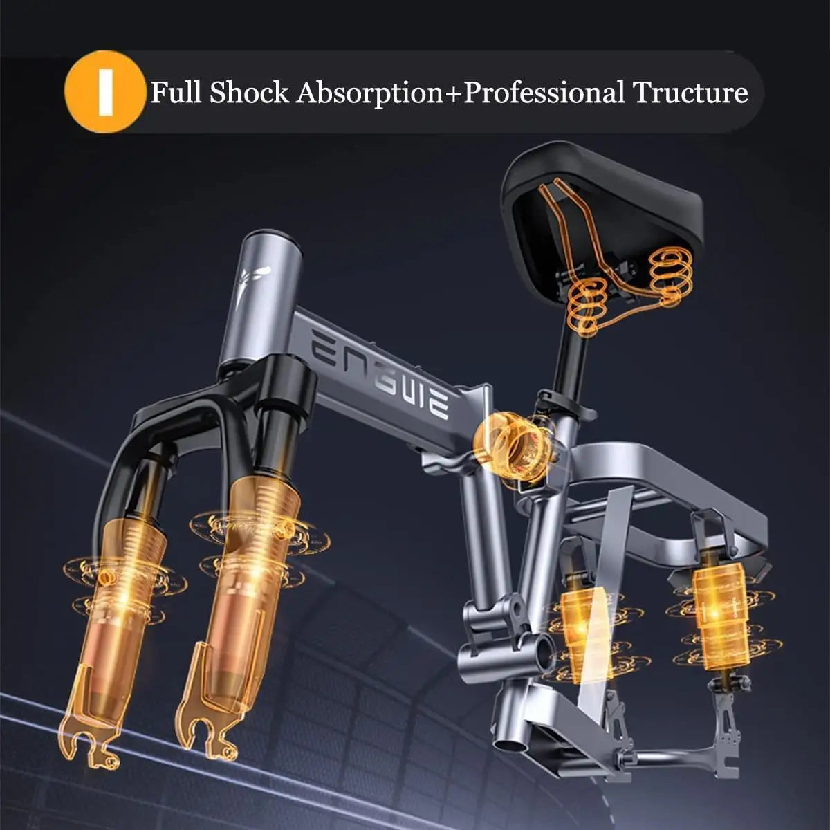 ENGWE T14 Folding Electric Bicycle 350W 48V 10Ah Urban Commuter Bike