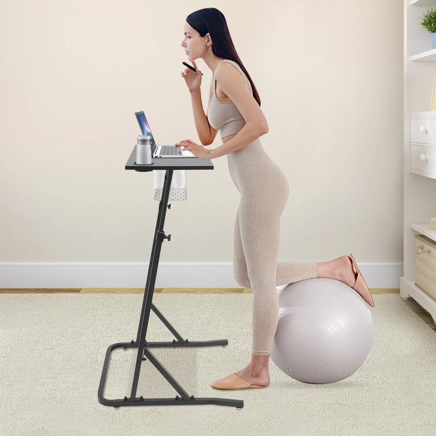 Adjustable Standing Desk for Home Office Fitness Treadmill Bike Workstation